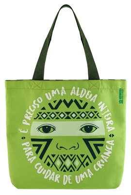 Bolsa ALDEIA - verde - Tertúlia Produtos Literários