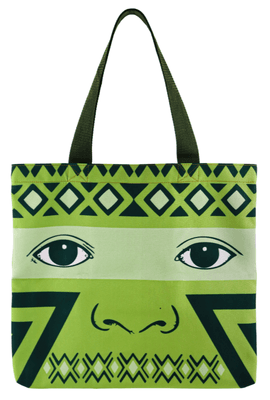 Bolsa ALDEIA - verde - Tertúlia Produtos Literários