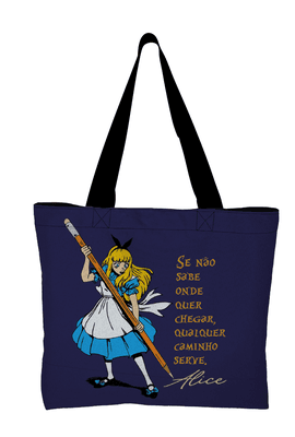 BOOK BAG ALICE - Azul - Tertúlia Produtos Literários