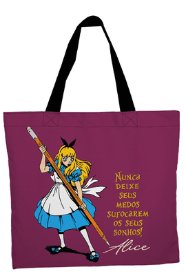 Bolsa Alice - Roxa - Tertúlia Produtos Literários