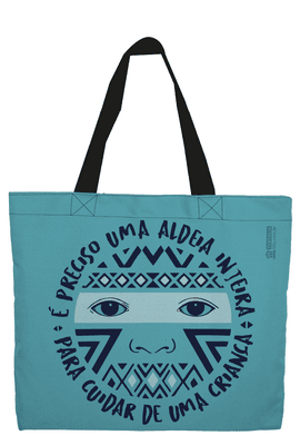 Bolsa ALDEIA - azul - Tertúlia Produtos Literários