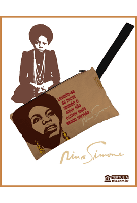 Nécessaire Nina Simone Amor - Cru - Tertúlia Produtos Literários