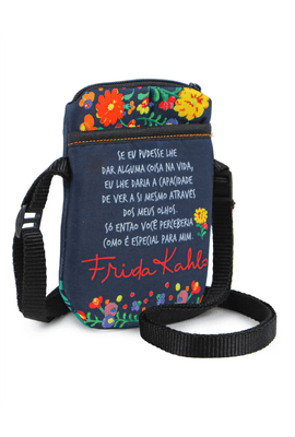 BOLSA CELULAR TERTÚLIA - FRIDA KAHLO OLHOS - Tertúlia Produtos Literários