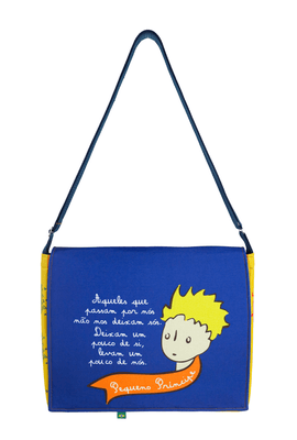 BOLSA NOTEBOOK - PEQUENO PRÍNCIPE AZUL - Tertúlia Produtos Literários