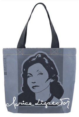 BOLSA CLARICE LISPECTOR - Cinza - Tertúlia Produtos Literários
