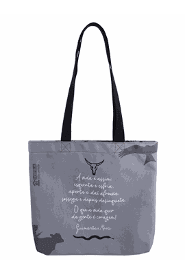 BOOK BAG GUIMARÃES ROSA - Cinza - Tertúlia Produtos Literários