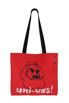 BOOK BAG KARL MARX - vermelha - Tertúlia Produtos Literários