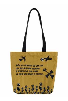 BOOK BAG VITAL FARIAS - Mostarda - Tertúlia Produtos Literários