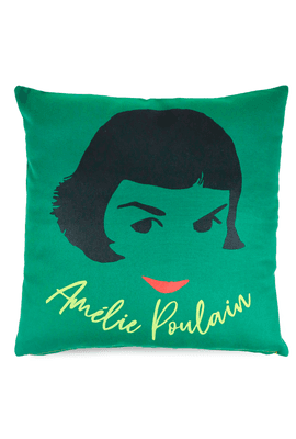 CAPA DE ALMOFADA AMÉLIE POULAIN - Verde - Tertúlia Produtos Literários