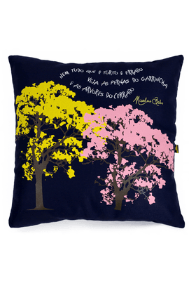 Capa de Almofada Nicolas Behr - Marinho - Tertúlia Produtos Literários