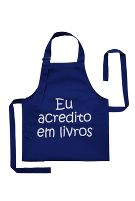 AVENTAL LIVROS - Azul - Tertúlia Produtos Literários
