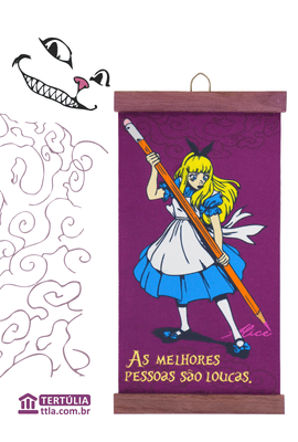 Mundo Alice - Flâmula Alice - Tertúlia Produtos Literários