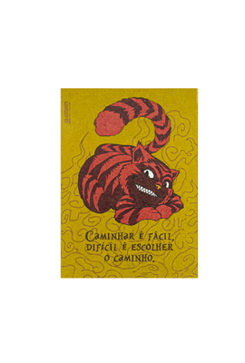 Mundo Alice - Quadrinho Gato Cheshire - Tertúlia Produtos Literários