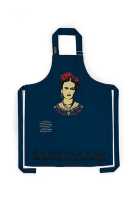AVENTAL FRIDA KAHLO - Azul - Tertúlia Produtos Literários