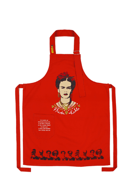 AVENTAL FRIDA KAHLO - Vermelho - Tertúlia Produtos Literários