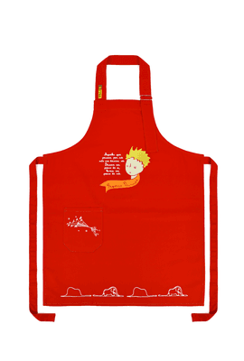 AVENTAL PEQUENO PRÍNCIPE - Vermelho - Tertúlia Produtos Literários