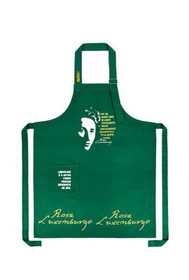 AVENTAL ROSA LUXEMBURGO - Musgo - Tertúlia Produtos Literários