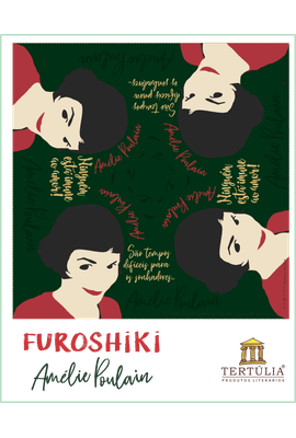 FUROSHIKI AMÉLIE - VERDE - 70X70 - Tertúlia Produtos Literários