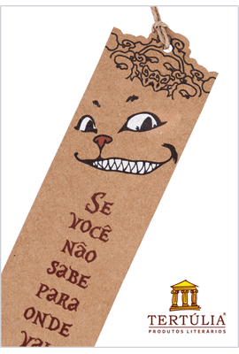 MUNDO ALICE - Marcador Gato Cheshire Sorriso - Tertúlia Produtos Literários