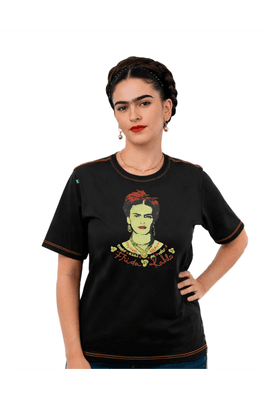 Camiseta Frida Kahlo Alas - Preta - Tertúlia Produtos Literários