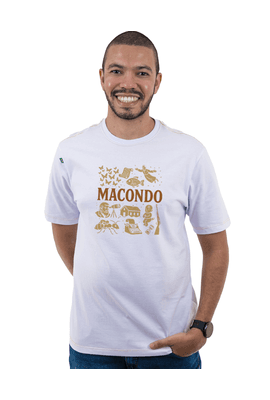 Camiseta Macondo - branca - Tertúlia Produtos Literários