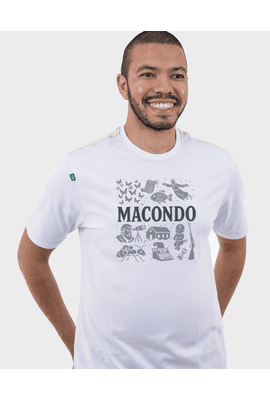 Camiseta Macondo - branca - Tertúlia Produtos Literários