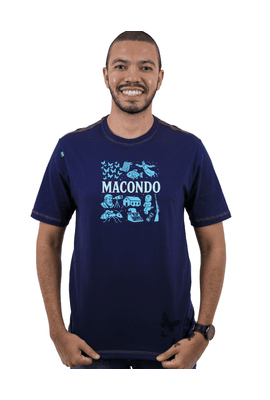Camiseta Macondo - marinho - Tertúlia Produtos Literários