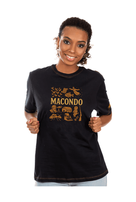 Camiseta Macondo - preta - Tertúlia Produtos Literários