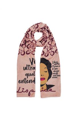 CACHECOL TERTÚLIA CLARICE - Salmão - Tertúlia Produtos Literários