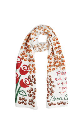 CACHECOL TERTÚLIA CORA CORALINA - Off-white - Tertúlia Produtos Literários