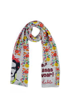 CACHECOL TERTÚLIA FRIDA - Cinza - Tertúlia Produtos Literários