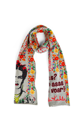 CACHECOL TERTÚLIA FRIDA - Cinza - Tertúlia Produtos Literários