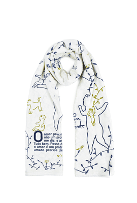 CACHECOL TERTÚLIA VALTER HUGO MÃE - Off-white - Tertúlia Produtos Literários