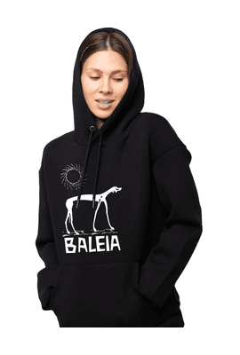 Moletom Baleia - Preto - Tertúlia Produtos Literários
