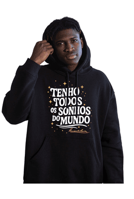 Moletom Pessoa - Preto - Tertúlia Produtos Literários