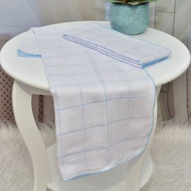 Fralda Bebê Plus Multiuso Azul 2 peças - TexNew Bebê