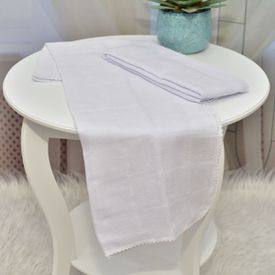 Fralda Bebê Plus Multiuso Branca 2 peças - TexNew Bebê