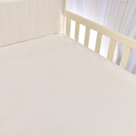 Lençol Bebê de Percal Soft 150 Avulso Branco Com Elástico - TexNew Bebê