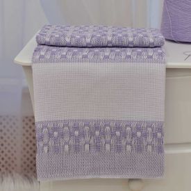 Cobertor Bebê Térmico Para Bordar Lilás - TexNew Bebê