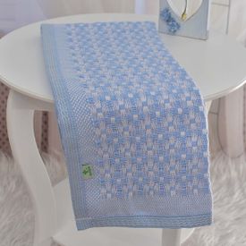 Cobertor Bebê Térmico com Debrum Azul - TexNew Bebê