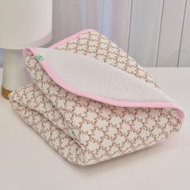 Edredom Bebê Tricoline Floral - TexNew Bebê