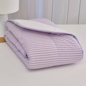 Edredom Bebê Tricoline Listrinhas Lilás - TexNew Bebê