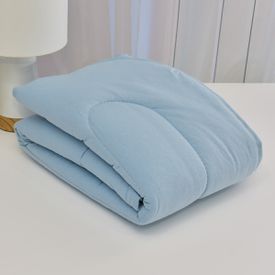 Edredom Bebê Malha Azul - TexNew Bebê