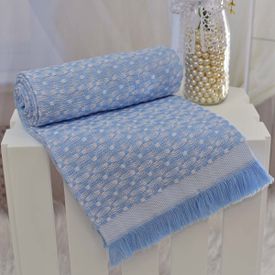 Manta Bebê Primavera Térmica Azul - TexNew Bebê