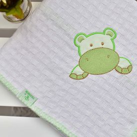 Manta Bebê Piquet Hipo Verde - TexNew Bebê