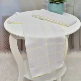 Fralda Bebê Plus Multiuso Amarela 2 peças - TexNew Bebê