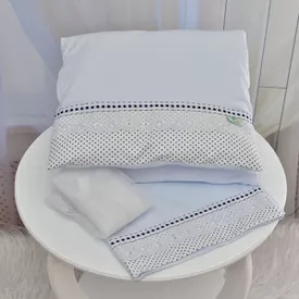 Kit Para Carrinho Bebê Poazinho Marinho - TexNew Bebê