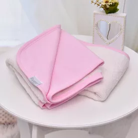 Cobertor Bebê Dupla Face Carneirinho Rosa - TexNew Bebê