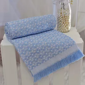 Manta Bebê Primavera Térmica Azul - TexNew Bebê
