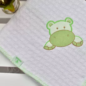 Manta Bebê Piquet Hipo Verde - TexNew Bebê
